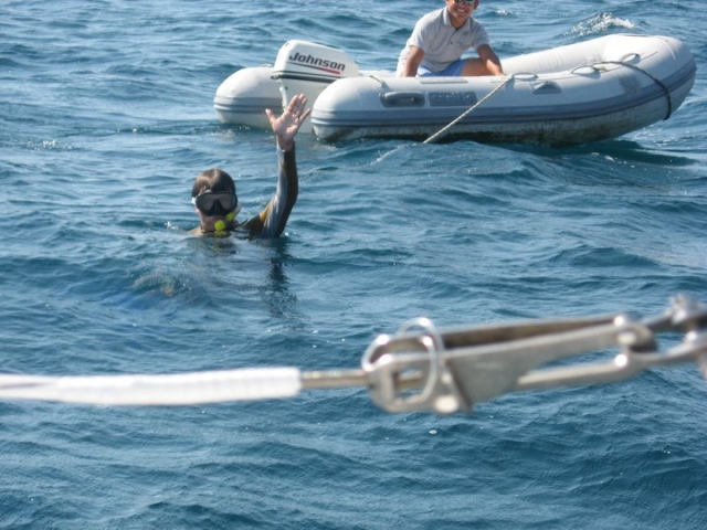Saludando desde el mar